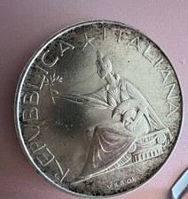 Rara moneta argento 835/1000 da 500 Lire centenario unità Italia 1861 - 1961