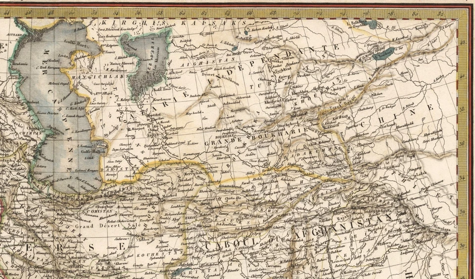 Map "Carte de la Turquie d'Asie de la Perse, Afghanistan, Arabie" Lapie, 1831 - Image 4 of 4