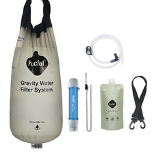 2-Gal Gravity Water Purifier - 0.1 Micron Filter for Camping  Emergencies