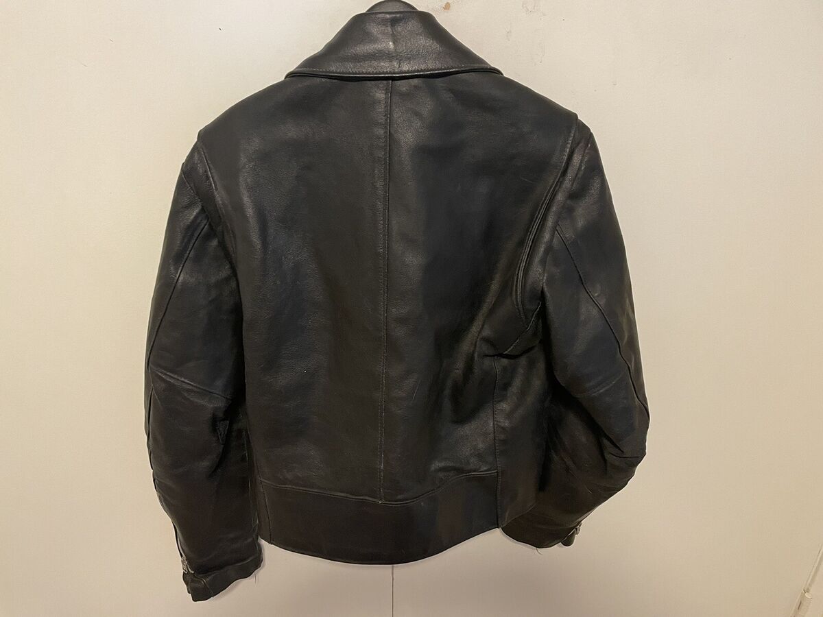 Vintage Leather Motorcycle Jacket Men's Excelled Brand Black Vintage Leather Motorcycle Jacket Men's Excelled Brand Black