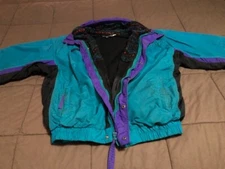 Vintage Columbia Bugaboo 3 In 1 Teal Blue & Purple Ski Jacket Aztec Fleece Men M