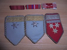 VINTAGE EXYU SHOULDER BOARDS EPAULETS - OFFICER AMRY UNIFORM K-1