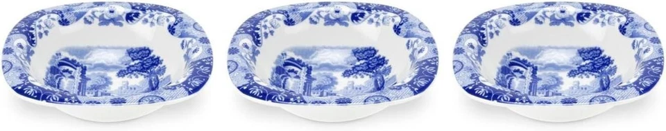 Spode Blue Italian Collection Porcelain Dipping Dishes, Set of 3,  Blue White - Image 4 of 4