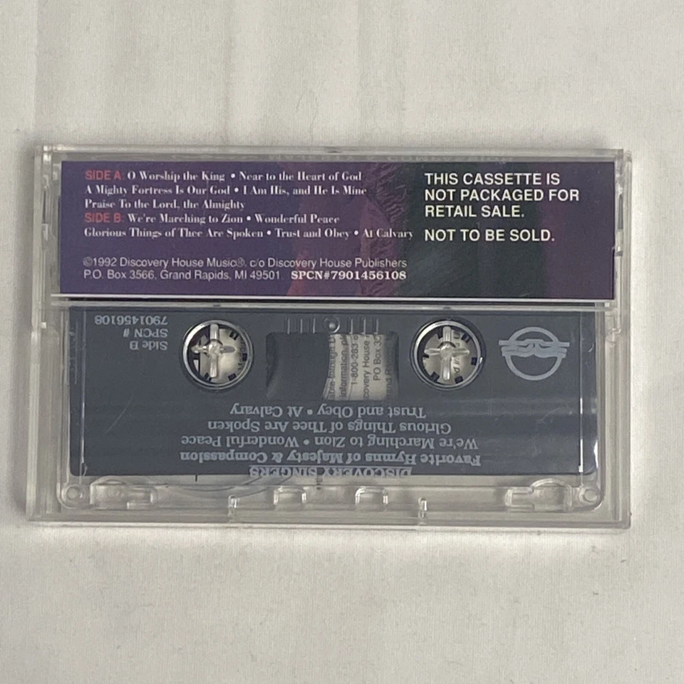 Discovery Singers - Favorite Hymns Of Majesty & Compassion (1992 Cassette) Foto 2 de 4
