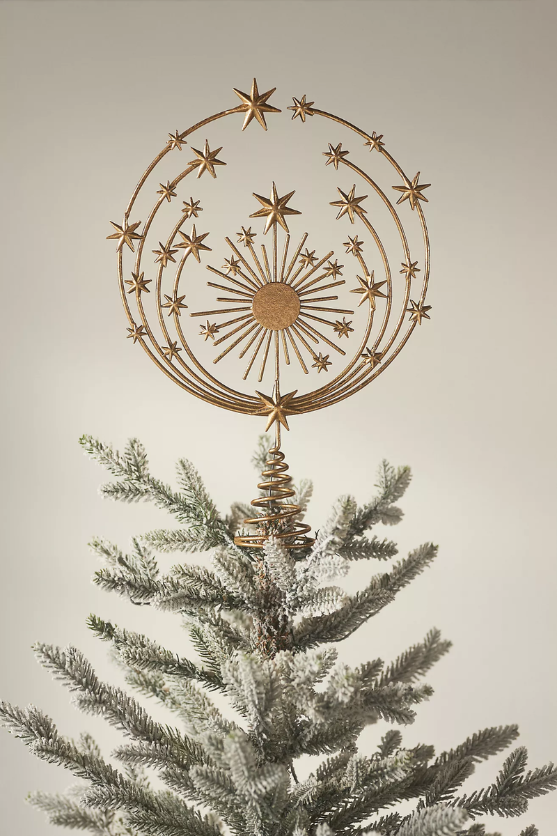 * vintage tree top ❀ アンティークビーズ 星の ツリートップ Anthropologie Hedy Celestial STARS SUN RAYS CHRISTMAS HOLIDAY TREE