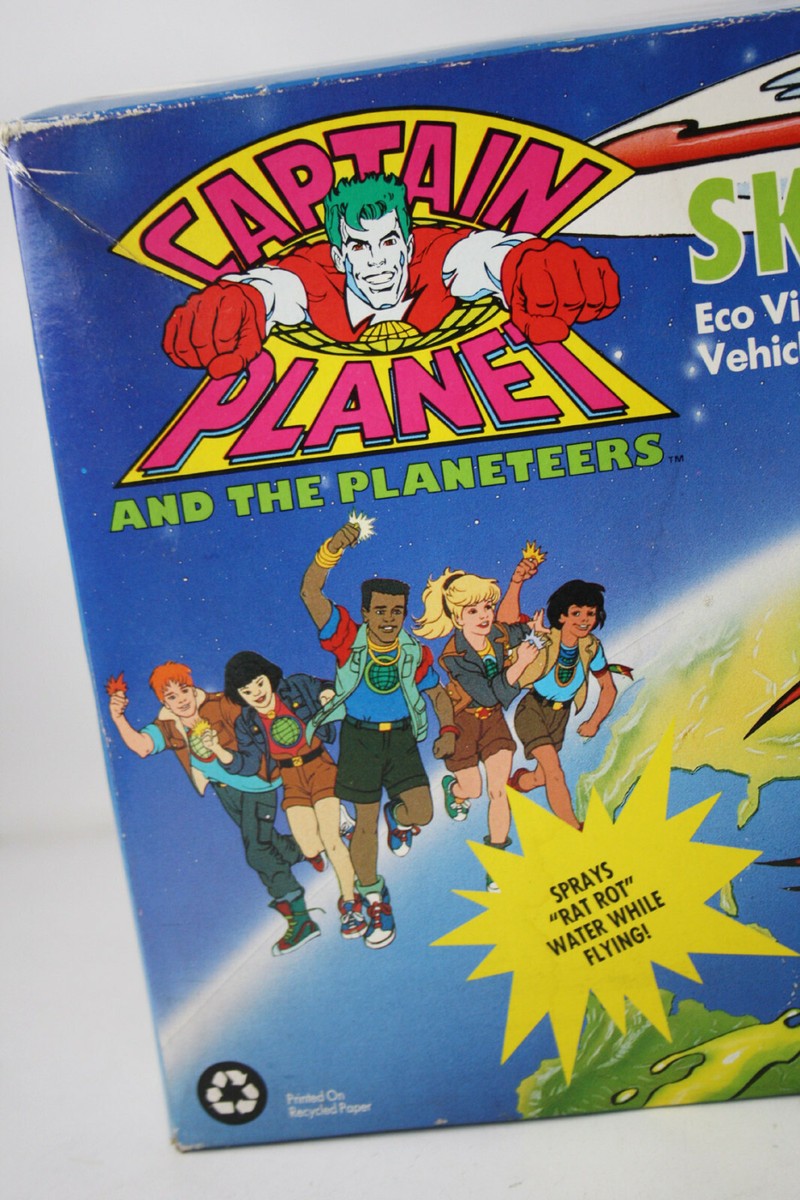 VINTAGE 1991 CAPTAIN PLANET SKUMM O COPTER HELICOPTER KENNER NEW