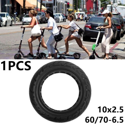 E Scooter 10x2.5 60/70-6.5 Vollgummi Reifen Gummi Für Ninebot Max G30/ G30D DE