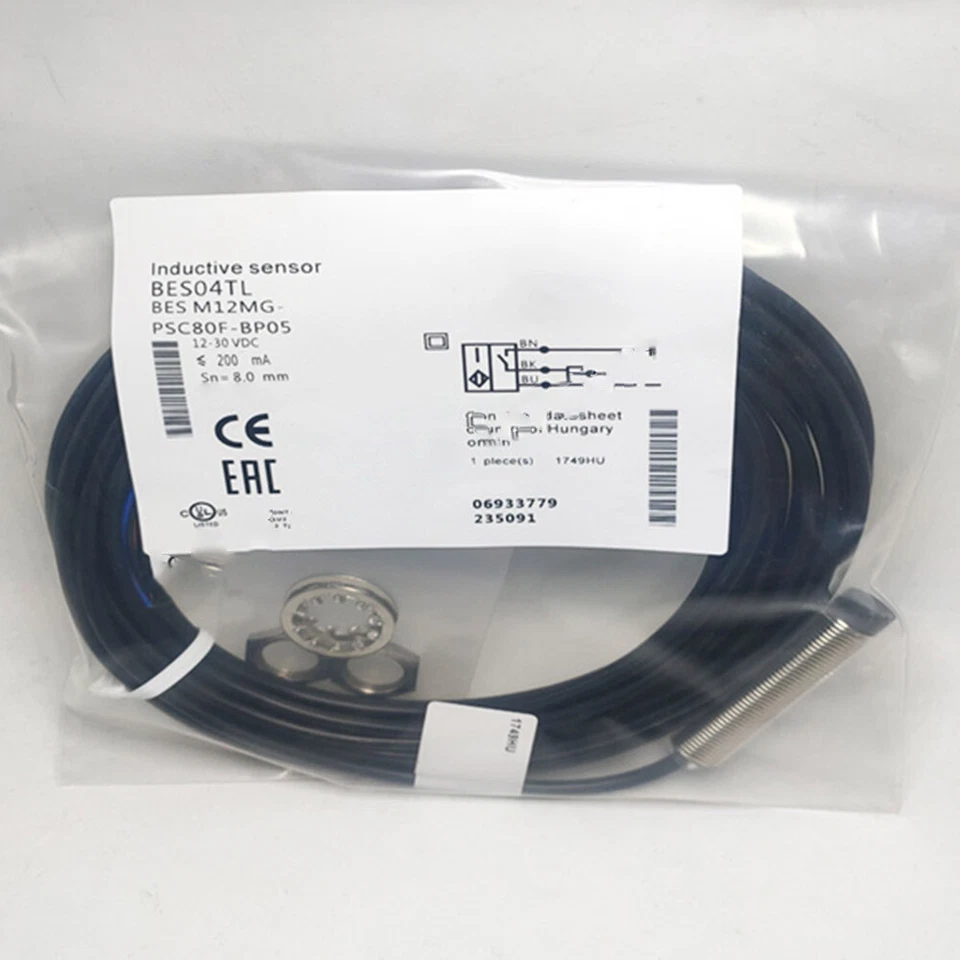 12-30V DC Proximity Sensor Inductive Sensor for BES04TL BES M12MG-PSC80F-BP05 - Image 2 of 2