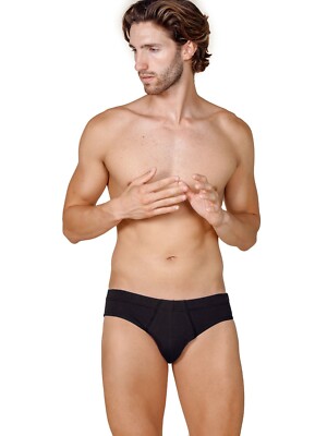 Premium Quality Italian Men's COTTON Briefs Without Fly. Proudly MADE in ITALY. 
