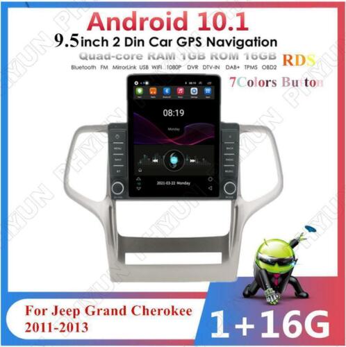 9.5'' Vertical Android 10.1 Car Stereo GPS 1G+16G For Jeep Grand Cherokee 11-13 - Photo 1 sur 11