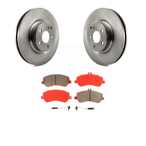 Front Disc Rotors & SemiMetallic Brake Pads Kit For MercedesBenz