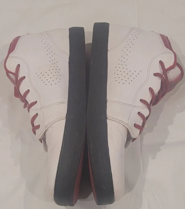 Talla 8.5 - Nike Zapatillas Jordan V.1 Chukka Blanco Gimnasio Rojo Zapatos Foto 3 de 4