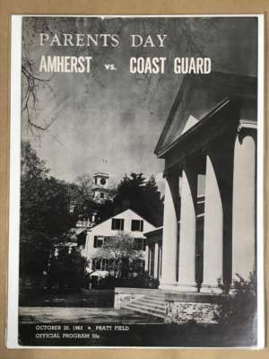 AMHERST COAST GUARD COLLEGE FOOTBALL PROGRAM - 1962 - EX eBay