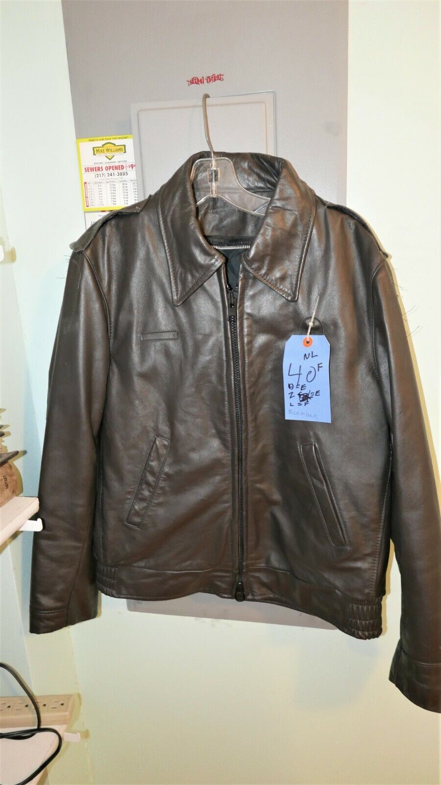 Taylors Leatherwear Uniform Leather High quality new Jacket 2nds favorite or Overstock Sa