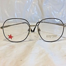 True Vtg 80's Mainstreet MS-840 Silver Colored Full Wire-Frame Eyeglasses