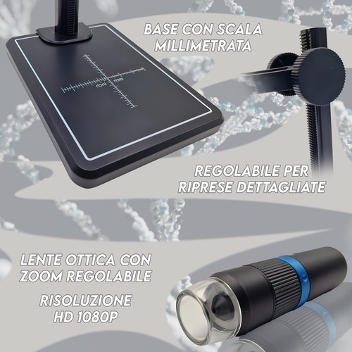 microscopio usb portatile hd smartphone pc zoom x1000 wifi digitale senza fili - Foto 5 di 5