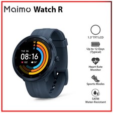 Maimo Watch R 1.3" 5ATM LCD Sport Mode Touch Screen Android iOS Smartwatch BLUE