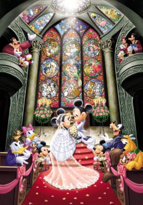 Disney そよ風のウェディング JIGSAW PUZZLE 1000PCS Disney Jigsaw Puzzle Mickey Mouse Wedding 1000 Pieces | eBay