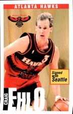 1996-97 Panini Basketball Figure #69 Atlanta Hawks Craig Ehlo