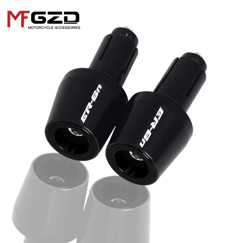 Para KAWASAKI ER6N ER6N Manillar Manillar Empuñaduras Tapa Extremo Manija Tapones Tapa Foto 3 de 4