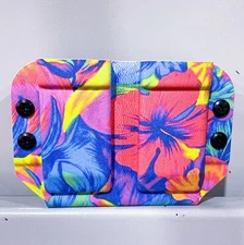 4Bros Holster OWB 10/45 Dual Magazine Pouch w/TRS Slide Hawaiian Print