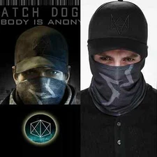 Watch It! Dogs Canvas Cap Scarf Mask Marcus Holloway Black Apparel New Hot