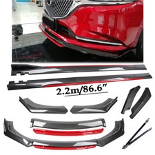 Front Lip Chin Bumper Splitter For Mazda 3 S Hatchback Carbon Fiber Side Skirt Front Lip Chin Bumper Splitter For Mazda 3 S Hatchback Carbon Fiber Side Skirt