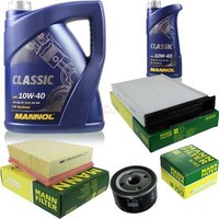 Motor-ÖL 6L Mannol Classic 10W-40+MANN-FILTER FüR Renault Megane Ii BM0/1_
