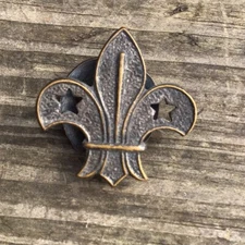 Wylie London Tenderfoot Brass Boy Scout Rank Lapel Button Hole Badge REG 539538