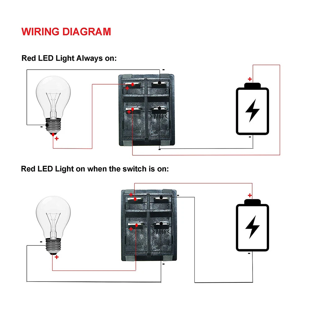 Lighted Rocker Switch Wiring Diagram 4 Pin | Shelly Lighting