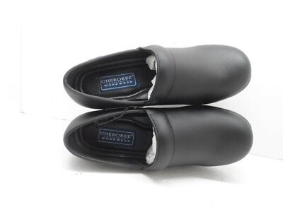 Cherokee Women's Harmony Step Workwear Slip On Work Shoe Black 7.5