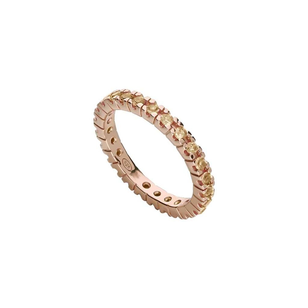 STROILI Womens Ring 1667672 Silver 925% Gold Rose Size 14