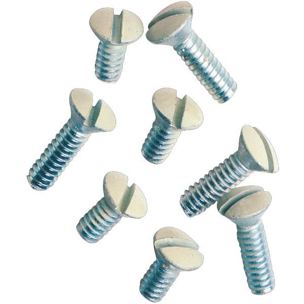 10Leviton Ivory 1/2" Wall Plate Cover Replacement Screw 100/Pk 000