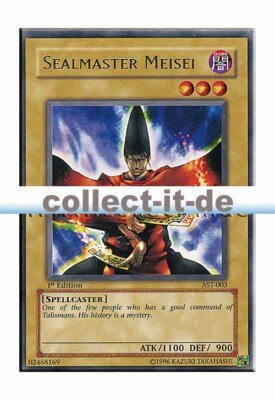 Yugioh - AST-003 - Sealmaster Meisei - 1. Edition englisch