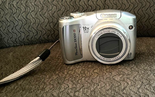 Canon Power Shot SX100IS 8MP Digital Camera, TESTED, no memory card/batteries