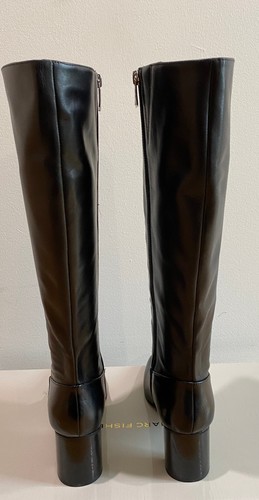 BOTAS MUJER MARC FISHER REVELA CUERO HASTA LA RODILLA NEGRAS TALLA 10 - Imagen 7 de 12