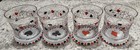 Royal Flush Poker Casino Low Ball Bar Glasses MCM Vintage Club Poker Cards Set 4 — photo 2