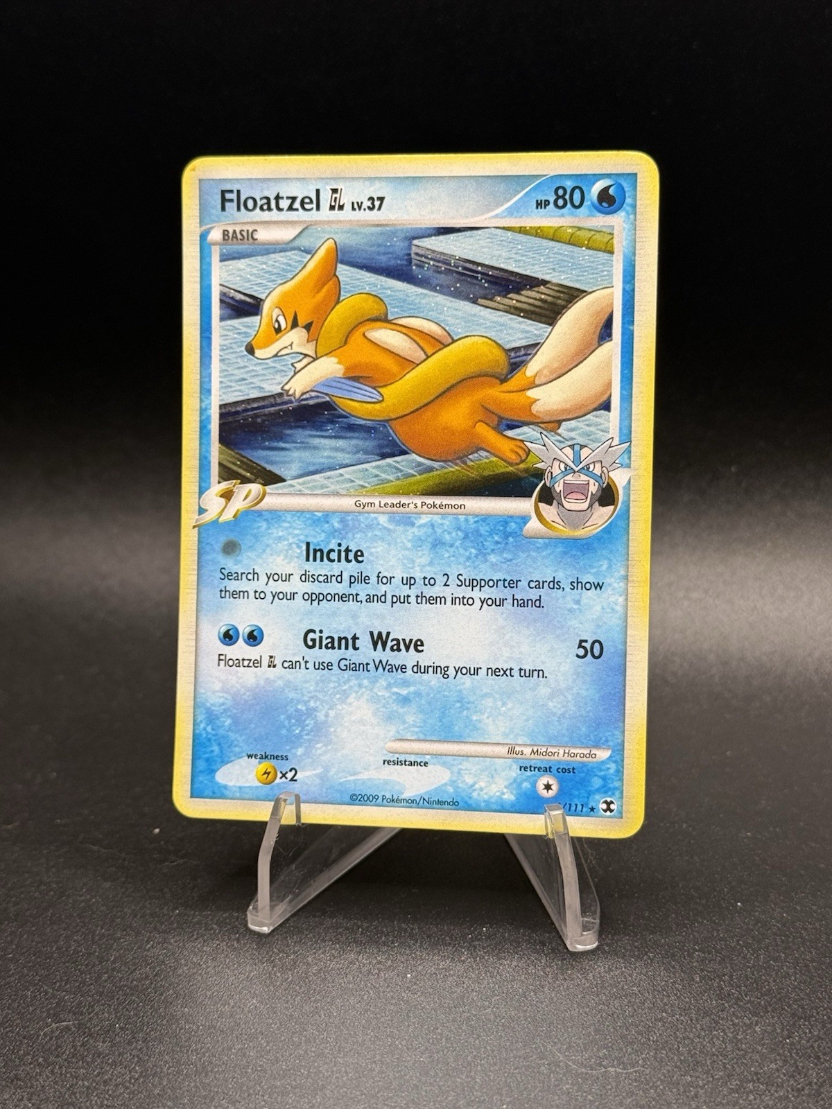 Pokemon Floatzel GL 4/111 Rising Rivals Holo