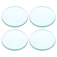 Double Convex Lens, 100mm Focal Length 50mm 1.97" Dia. Glass Lens, 4 Pcs