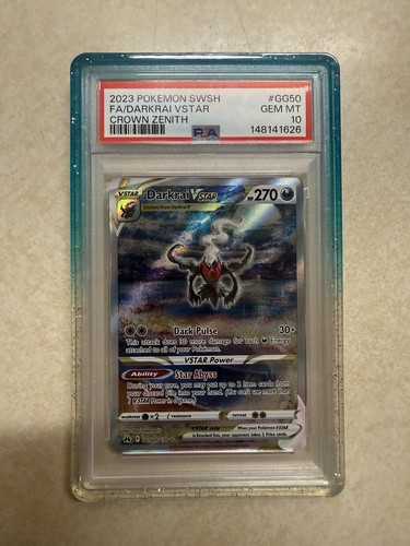 Pokemon 2023 Crown Zenith Galarian Gallery Darkrai VSTAR GG50/GG70 Holo PSA 10