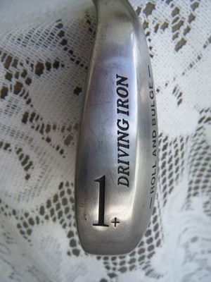 ROLL AND BULGE #1 DRIVING IRON STEEL SHAFT LITE FLEX  GOOD GRIPS  RH
