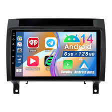 8-Kern CarPlay SWC Android 14 Autoradio Navi 128GB 4G Mercedes SLK-Klasse R171