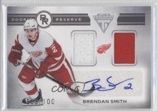 2011 Panini Titanium Rookie Reserve Dual Memorabilia /100 Brendan Smith Auto 0f8