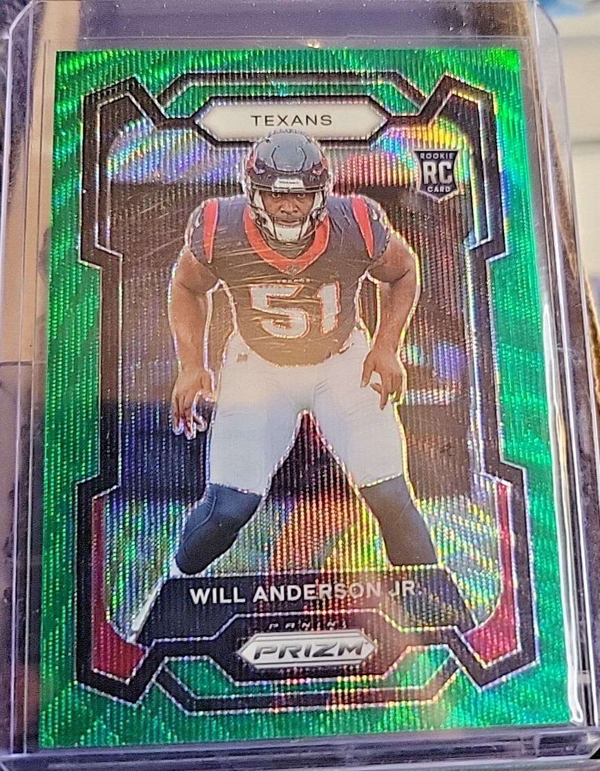 Will Anderson Jr 2023 Panini Prizm Green Wave No. 342 Houston Texans Rookie RC