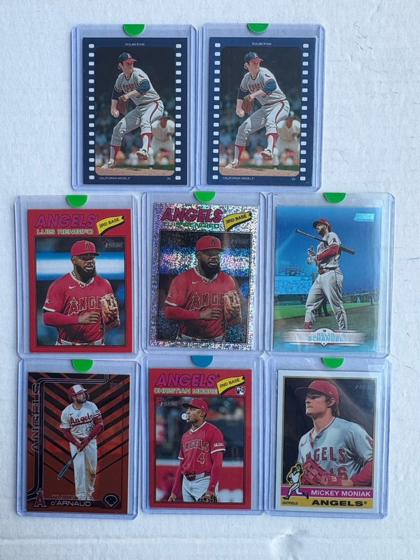 Topps Baseball Angels 14-Card Team Lot Christian Moore Rookies & More