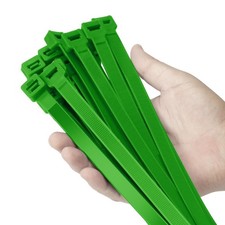 Armpow 12 inch Green Zip Ties Heavy Duty 100 PCS, 250 LBS Ultra Exclusive Str...