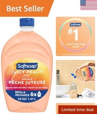 Delightful Juicy Peach 50 fl oz Liquid Hand Soap - Safe & Effective Cleaning 0.24 per fl oz