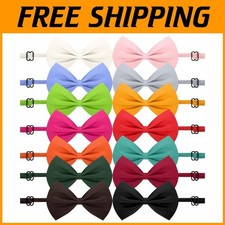 Adjustable Pet Bowtie Collars Assorted Colors