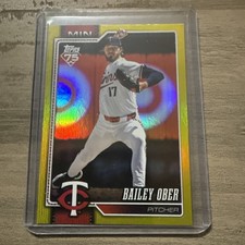 2026 Topps Series 1 Bailey Ober Yellow Foil 021/399 Minnesota Twins
