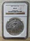 Eagle 2007 S$1 MS 69 Coin NGC